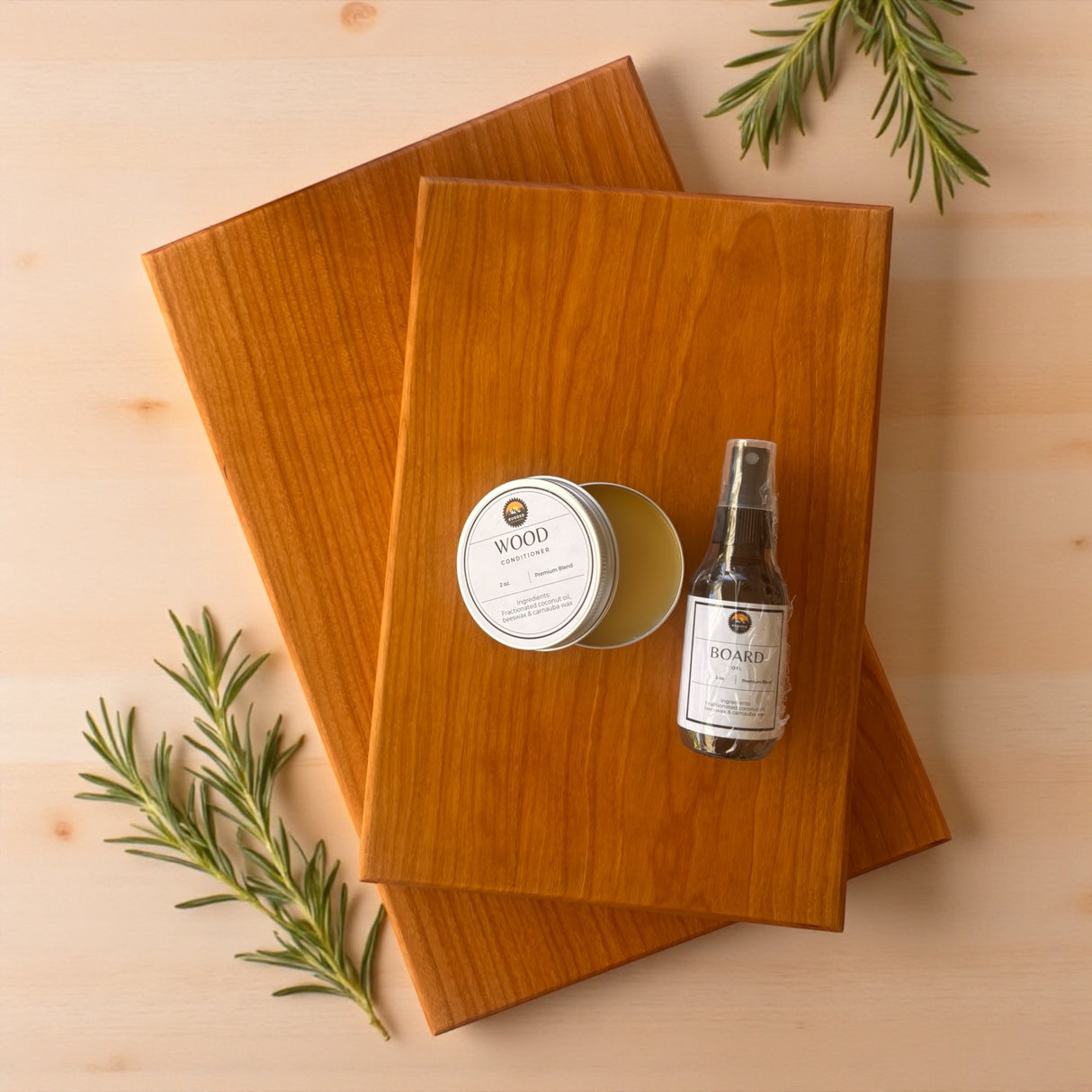 Cherry Cutting Board Ultimate Gift Set | Handcrafted & Organic - RuggedWoodworkingUT