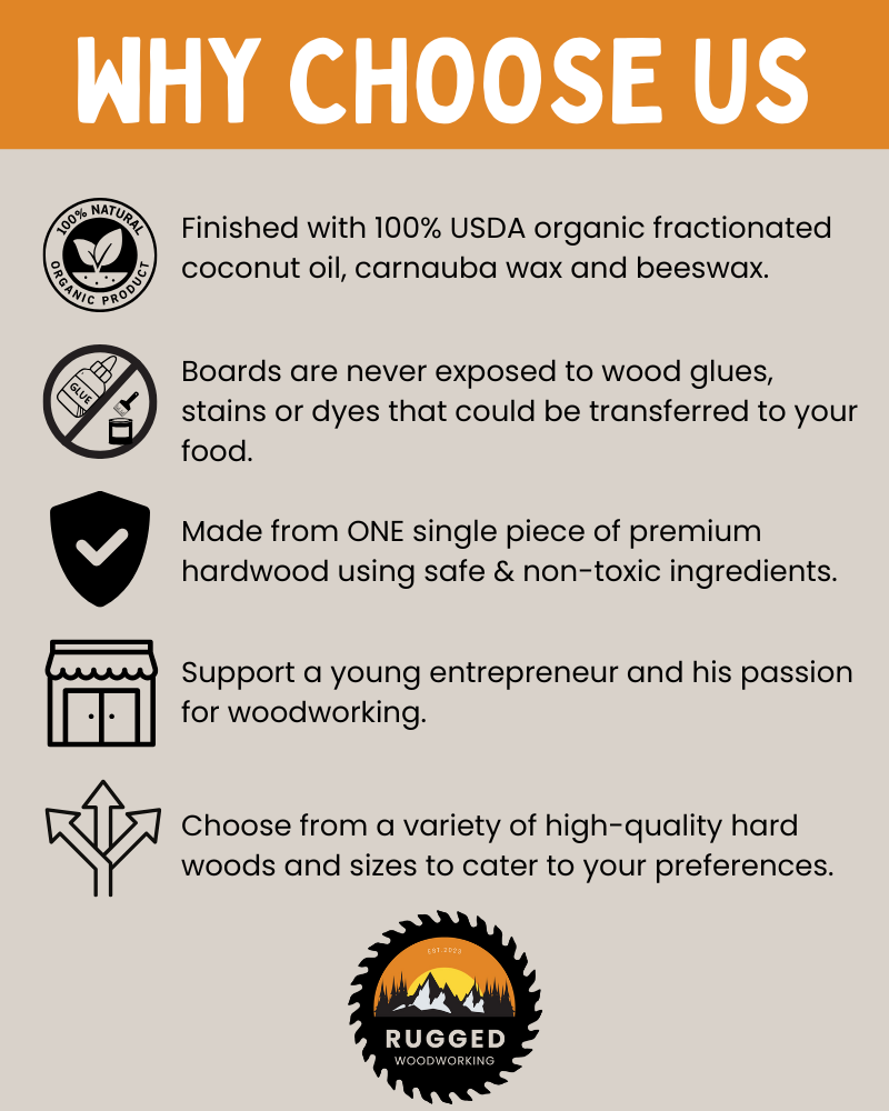 Walnut Cutting Board Ultimate Gift Set | Handcrafted & Organic - RuggedWoodworkingUT