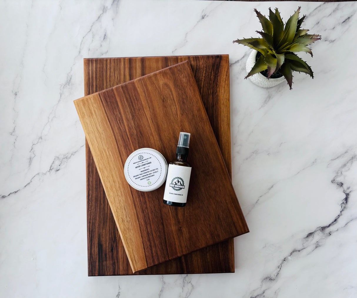Walnut Cutting Board Ultimate Gift Set | Handcrafted & Organic - RuggedWoodworkingUT