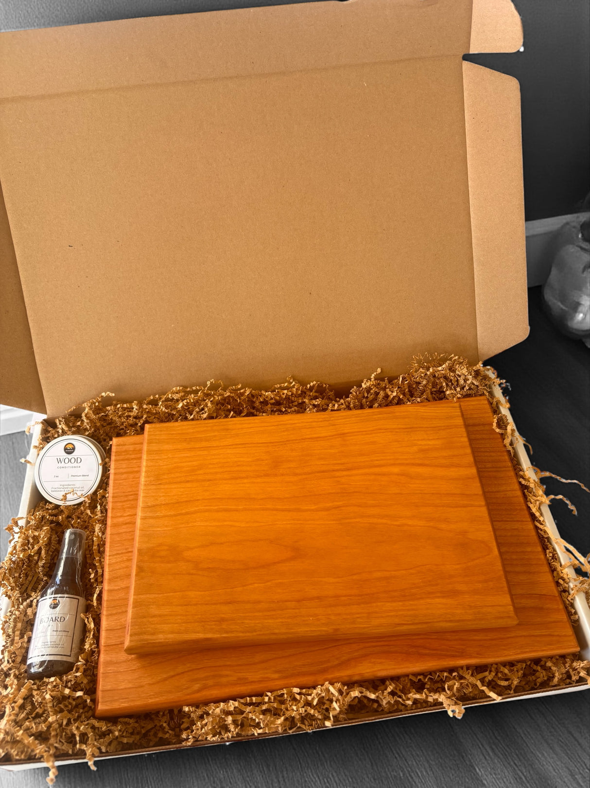 Cherry Cutting Board Ultimate Gift Set | Handcrafted & Organic - RuggedWoodworkingUT
