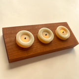 Solid Hardwood Tea Light Candle Holder – Walnut, Maple or Cherry