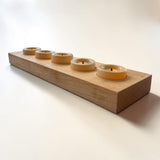 Solid Hardwood Tea Light Candle Holder – Walnut, Maple or Cherry
