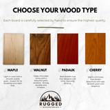 Organic Padauk Wood Cutting Board – Non-Toxic & Food Safe
