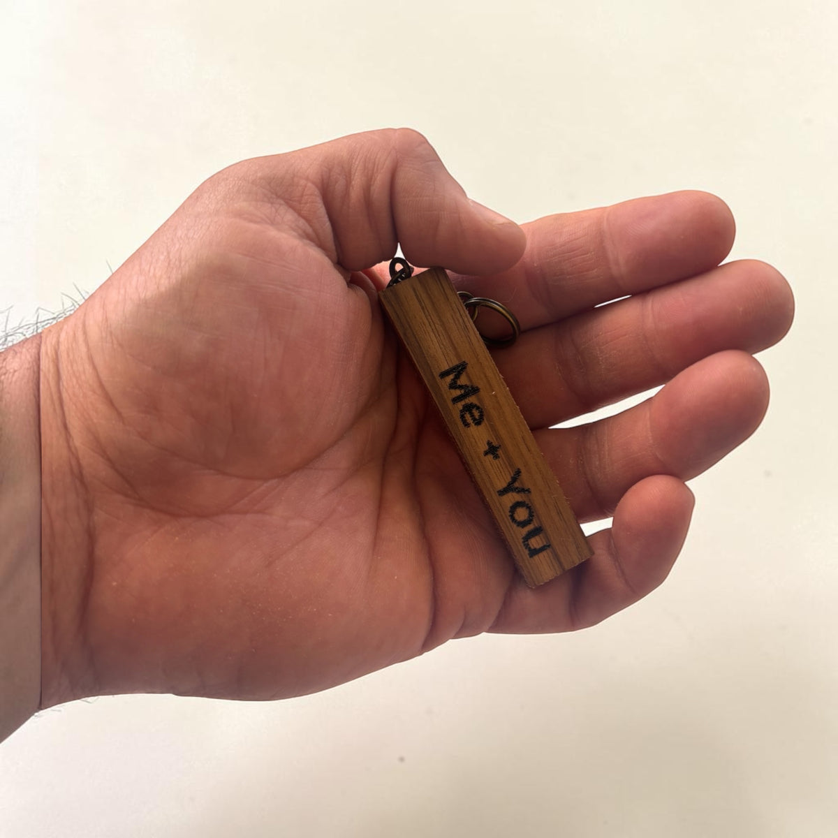 Personalized Hardwood Keychain – Custom Laser Engraved