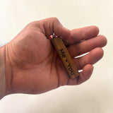 Personalized Hardwood Keychain – Custom Laser Engraved