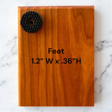 Cutting Board Feet Add-On | Non-Slip Rubber Feet for Wooden Boards - RuggedWoodworkingUT