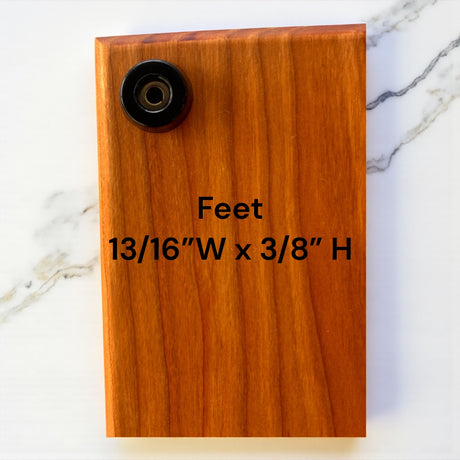 Cutting Board Feet Add-On | Non-Slip Rubber Feet for Wooden Boards - RuggedWoodworkingUT