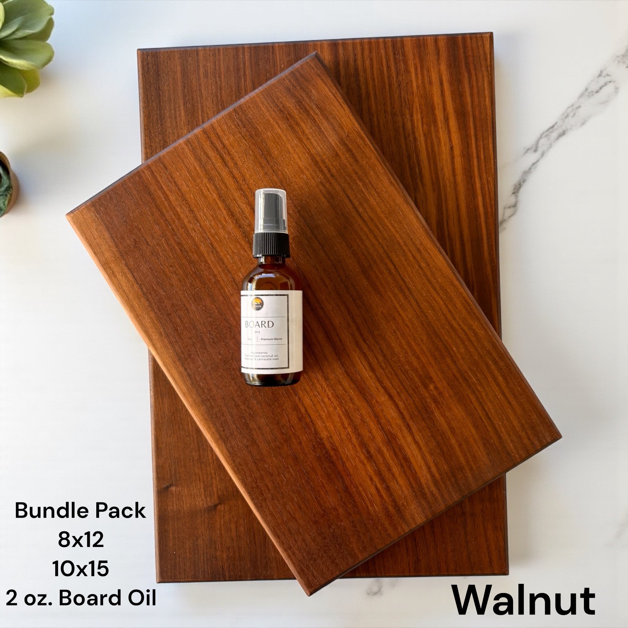 Solid Walnut Wood Cutting Board – Organic & Non-Toxic – Rugged
