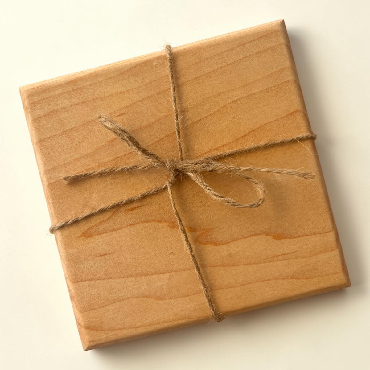 Solid Hardwood Coasters – Walnut or Maple | Set of 2 or 4