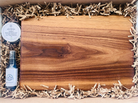 Walnut Cutting Board Deluxe Gift Bundle