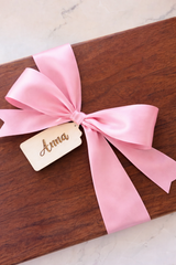 Personalized Cutting Board Gift Set – Solid Wood Bundle with Custom Name Tag